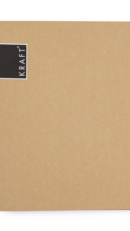 Classeur avec bloc note A4 laminé KRAFT nature