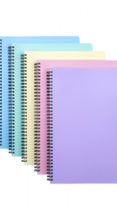 Carnet spiralé A4 PP PASTELINI