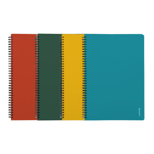 Carnet de note spiralé A4 PP VERDE